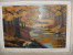 ART,peinture Sur Panneau Bois Originale 1947,peinture,BAIARD,paysage Isere,ruisseau,montagne,campagne,tableau - Oelbilder