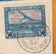 1931 - CP D'Anvers Antwerpen Par Avion Vers Malmo Malmoe Suède - Timbre Surchargé Service Postal Aérien - Lettres & Documents