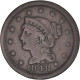 Monnaie, États-Unis, Braided Hair Cent, Cent, 1848, U.S. Mint, Philadelphie - 1840-1857: Braided Hair (Cheveux Tressés)