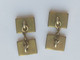 Anciens Boutons De Manchette Avec Chaine  Poids 8,36 Grammes - Cuff Links & Studs