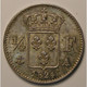 Louis XVIII, 1/4 Franc 1824 A, SPL, KM# 714.1 - 1/4 Franc