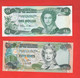 Bahamas Fifty Cents 2001 + One Dollar 1984 Bahamas 0.50 + 1 $ - Bahamas