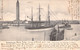 CPA Dunkerque - Panorama Des Bassins Et Phare - De Malo Les Bains à Bruxelles En 1905 - Dunkerque