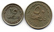 QATAR, Set Of Two Coins 25, 50 Dirhems, Copper-Nickel, Year 1998, KM #4, 5 - Qatar