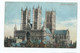 Lincolnshire  Postcard Lincoln Cathedral Stamp Torn Off . Valentine's - Lincoln