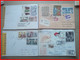 LOT LR LRAR TARIF LETTRE RECOMMANDE PARIS BEAUX AFFRANCHISSEMENT GRIFFES Diverses 1970 à 2005 Francs Euros P. Favorites - Postal Rates