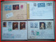 Delcampe - LOT LR LRAR TARIF LETTRE RECOMMANDE PARIS BEAUX AFFRANCHISSEMENT GRIFFES Diverses 1970 à 2005 Francs Euros P. Favorites - Postal Rates