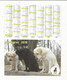 Calendrier , Petit Format , 2010 , Chiens Guides D'aveugles , 4 Pages ,2 Scans - Small : 2001-...