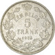 Monnaie, Belgique, Albert I, 5 Francs, 5 Frank, 1933, TTB, Nickel, KM:98 - 5 Francs & 1 Belga