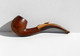 JOLIE ANCIENNE PIPE COURBE A TABAC – "BRUYERE GARANTIE" – PFEIFE FRANCE L:13,5cm        (230422.4) - Bruyerepfeifen