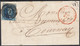 Belgique 1867 - Lettre . Boîte Murale "H". Timbre. Non Dentelé  à Destination Tournay ....(DD) DC-10875 - 1849-1865 Médaillons (Autres)