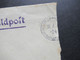 3.Reich Feldpost 2.WK Prag 1940 Roter Stempel L2 Über Deutsche Dienstpost Böhmen / Mähren U. Bataillon Inf. Rgt. Nr. 111 - Storia Postale