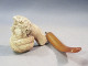 Delcampe - °° PIPE EN ECUME TÊTE + Tabac Fumeur Sculpture - Meerschaum Pipes