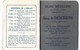 Delcampe - Agenda-Calendrier 1922 (7.5 X6 Cm, 16 Pages) / Poids, Taille, Dentition, Pesées, Hygiène Enfants / Pub Sirop DESCHIENS - Petit Format : 1921-40