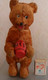 Toys. The USSR. Vintage. BEAR WITH A BARREL. PLUSH. CLOCKWORK. Worker. - 2-23-i - Plüschtiere