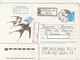 ANIMALS, BIRDS, SWALLOW, REGISTERED COVER STATIONERY, ENTIER POSTAL, 1988, RUSSIA - Golondrinas
