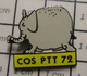 1920 Pin's Pins / Beau Et Rare / THEME : ANIMAUX / ELEPHANT GRIS COS PTT 72 - Dieren