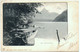 LAUERZ Fischerboot Am Lowerzersee Bei Insel Schwanau Gel. 1901 V. Brunnen - Lauerz