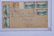 AQ 20 NEW ZEALAND  BELLE LETTRE 1947 AUCKLAND POUR TAHITI FRANCE PAS COURANT +BLOC DE 3 T.P BORD  +++ AFFRANC.  PLAISANT - Lettres & Documents