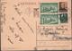 RSI INTERO POSTALE GIUSEPPE MAZZINI + 2 ESPRESSI 'DUOMO DI PALERMO' PEGLI 8.11.1944 - FILAGRANO C112 + SASSONE E23 + 491 - Stamped Stationery