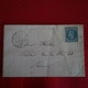 LETTRE TORCY LE GRAND POUR ROUEN CACHET PERLE - 1849-1876: Klassik