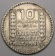 10 Francs Turin, 1933, Argent - III° République - 10 Francs