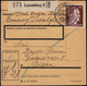 Luxembourg Luxemburg 1943 Carte Paquets / Paketkarte Bonneweg Nach Bissen / 2 Scans - Occupation