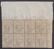 1912 Blocco Di 8 Valori AdF Sass. 7 MNH** Cv 40 - Egée (Caso)