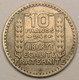 10 Francs Turin Grosse Tête, Rameaux Courts, 1946 B (Beaumont-le-Roger), B Bas, Cupro-nickel - Gouvernement Provisoire - 10 Francs