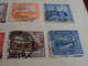 Delcampe - Sarre 2 Pages De Timbres Oblitérés Dont Bonnes Valeurs - Verzamelingen & Reeksen