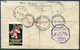 1934 Australia / New Guinea "Faith In Australia" First Flight Cover Registered Geelong / Melbourne - Lae + Return Sydney - First Flight Covers