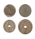 53/ Belgique : 10 Centimes 1862 - 10 Centimes 1916 - 10 Centimes 1905 - 25 Centimes 1921 - 10 Centimes