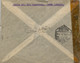 1944 , LOGROÑO / LA RIOJA  , SOBRE CIRCULADO ENTRE HARO Y WAYNESBORO , CENSURA , TRÁNSITOS DE MADRID , VIA AÉREA - Lettres & Documents
