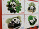 Hong Kong Stamp Cards Pandas X 4 Pieces - Cartoline Maximum