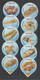 Switzerland, Coffee Cream Labels, Bakery Products By "Jowa", Lot Of 20. - Opercules De Lait