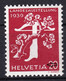 Zumstein 230Bz.2.01, / Michel 346z - Farbloser Punkt Bei A Von Helvetia - Postfrisch/**/MNH - Variétés