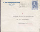 Belgium Perfin Perforé Lochung 'DB' ERROR Variety 'Half Missing' V. DE BAERDEMAECKER, GENT 1952 Cover Lettre UPU Congres - 1951-..