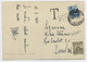 TUNISIE TAXE 20FR TUNIS 1950 SUR CARTOLINA CARTE 15 LIRE CASTIGLIONE - Timbres-taxe