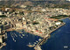 CPSM Grand Format BASTIA  Le Vieux Port Et La Ville Vue Aérienne Colorisée RV - Bastia