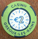 04 GÉOUX-LES-BAINS CASINO JETON DE 2 EUROS POKER CHIP TOKENS COINS GAMING - Casino