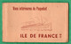 Bateau Ship Paquebot Liner " Ile De France " Carnet Album 10 Vues Interieures 10 Interior Views Format 9cm X 14cm - Passagiersschepen