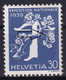 Zumstein 235By.2.04, / Michel 351y II - Heller Fleck Im Unteren Blütenzweig - Postfrisch/**/MNH - Abarten