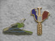 Pin's Sport CANOË KAYAK - Lot De 2 Pins FFCY Pin EGF Coq Tricolore - Canoë