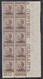 1912 Blocco Di 10 Valori AdF Sass. 6 MNH** Cv 50 - Aegean (Scarpanto)