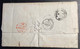 ST GALLEN 1860 Strubel Brief Unterfrankiert>Penrith Cumbria GB Via France(Schweiz Postvertragstempel Cover Lettre - Lettres & Documents