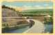 PA-102 Pennsylvania Turnpike Crossing Lincoln Highway US 20 In Bedford Narrows-Postmark- "Elizabethtown 1940" - American Roadside