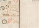 LAC Non Affranchie Datée De Arras (France, 6/11/1850) > Phillipeville + Déboursé & Manusc. Roly (Village) - Rural Post