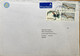 SWEDEN 2002, EAGLE,CHINA JOINT ISSUE PEACOCK, 3 STAMPS 22kr RATE! COVER TO INDIA - Lettres & Documents