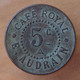 5 Centimes Café Royal -  E. Audrain - Monétaires / De Nécessité