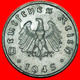 * WITHOUT SWASTIKA (1945-1948): GERMANY ★ 10 PFENNIG 1945F UNCOMMON!  LOW START ★ NO RESERVE! - 10 Reichspfennig